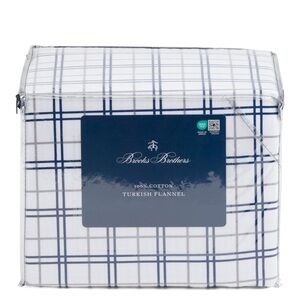 Brooks Brothers Plaid Flannel Sheet Set